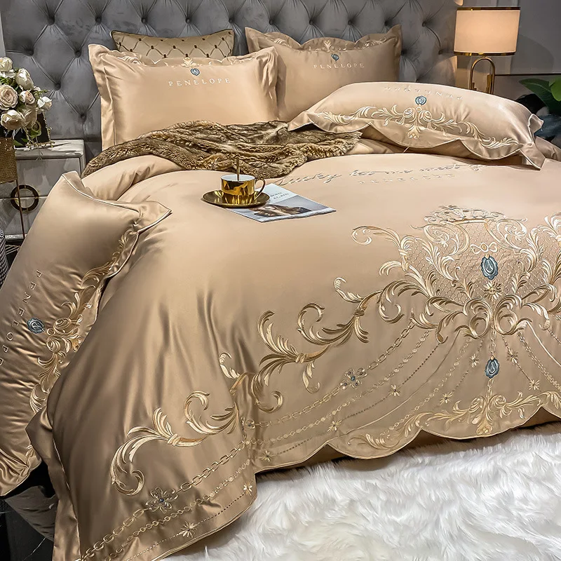 Satin Pillowcase Silk - ملاءة سرير على الطراز الأوروبي طقم