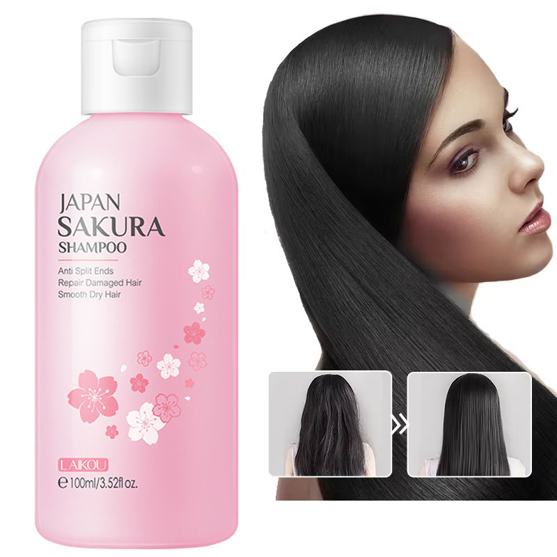 شامبو ساكورا ياباني من LAIKOU  - مراجعة Hair Care Japanese وسعره