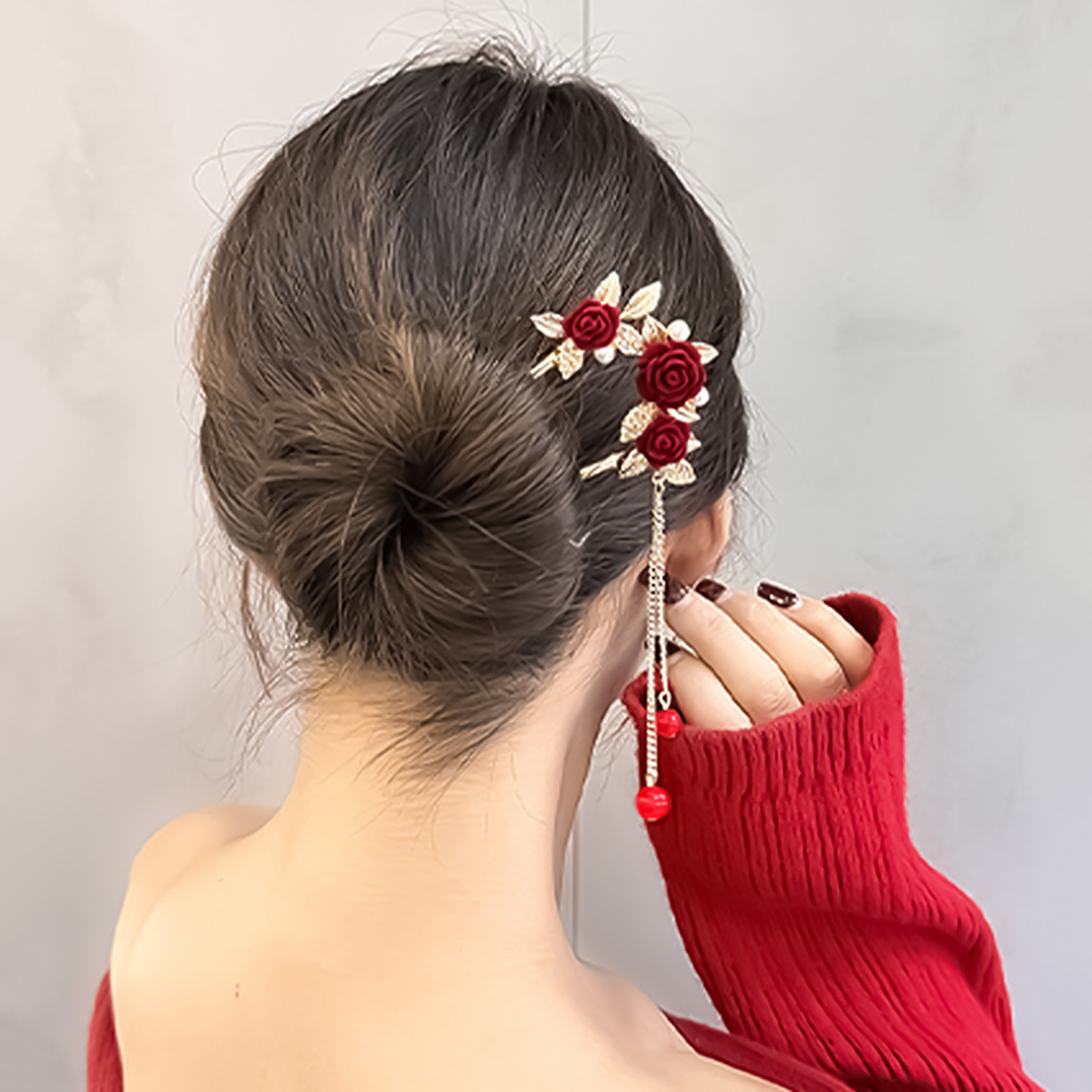 مشبك شعر على شكل وردة بالأسلوب - مراجعة Hair Care Japanese وسعره