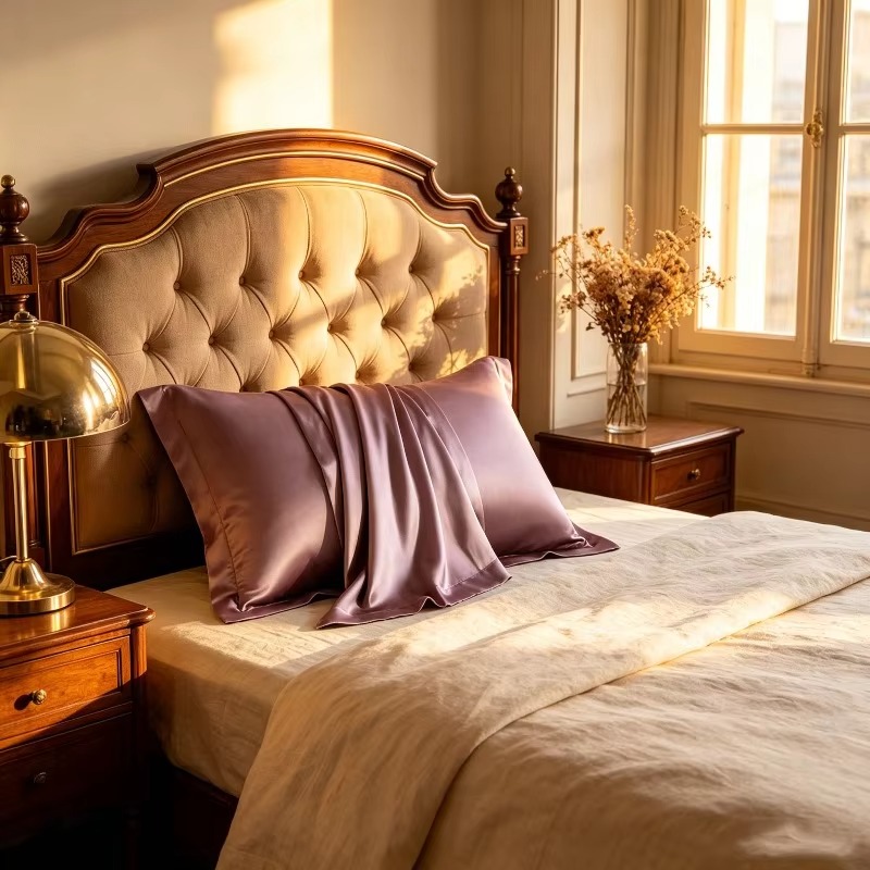 الساتان الحرير المخدة ل رغوة ا - مراجعة Satin Pillowcase Silk وسعره