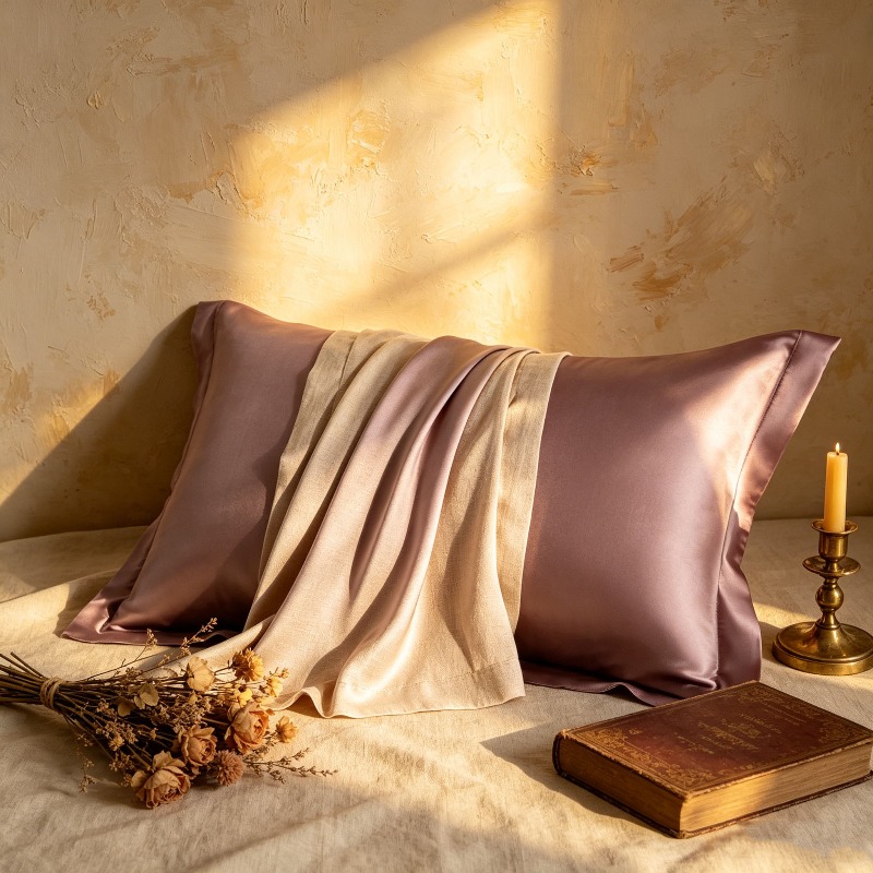 الساتان الحرير المخدة ل رغوة ا - مراجعة Satin Pillowcase Silk وسعره